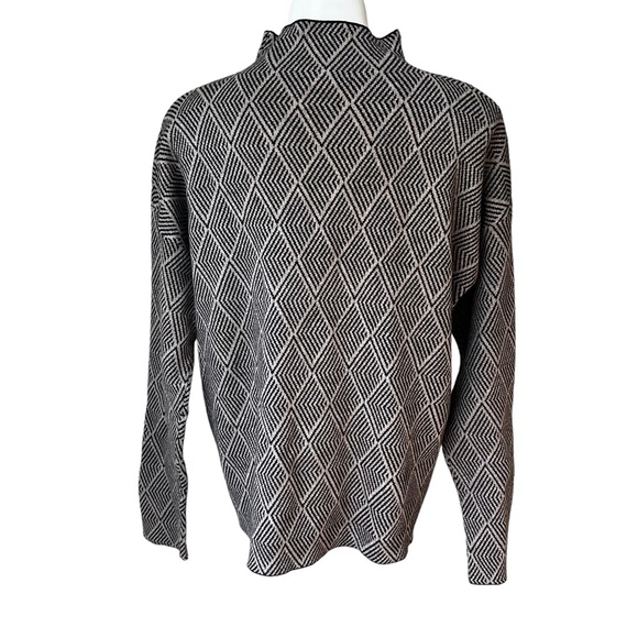 H by Halston Mock Turtleneck Sweater, Sz XL - Picture 2 of 10